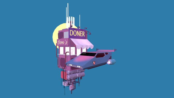 Cyberpunk (kinda) 3D Model
