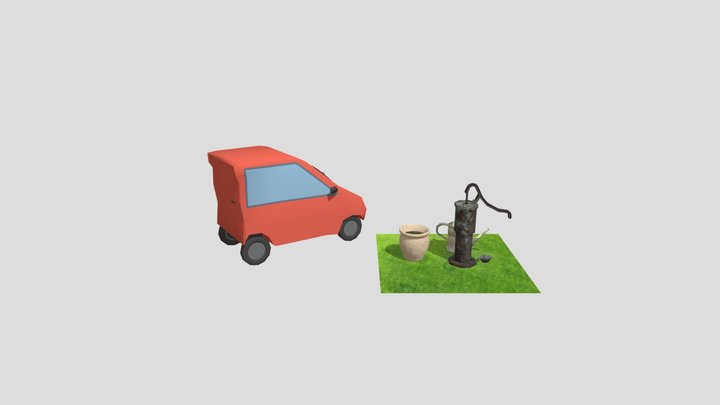 3 simple props + 2 advanced props 3D Model