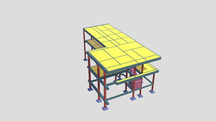 3D da Estrutura 3D Model