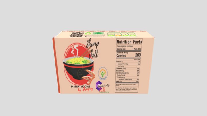 My_Instant_Noodle_Pack_08_Box 3D Model