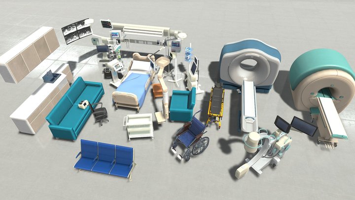Hospital Props Pack 3D Model