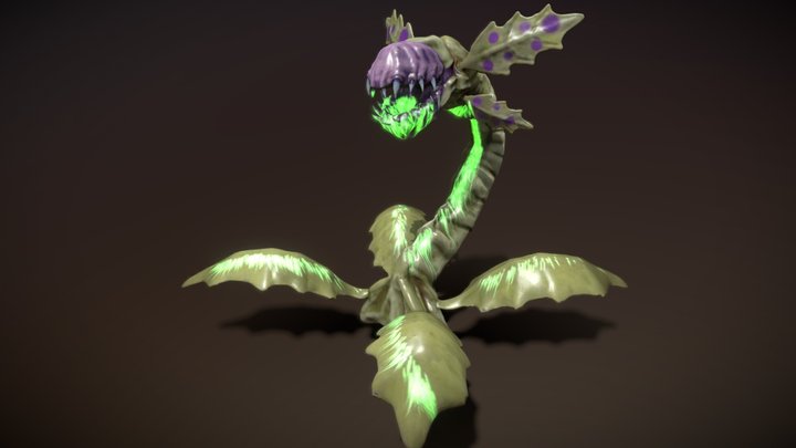Mutant Carnivorous Plant 3D Model