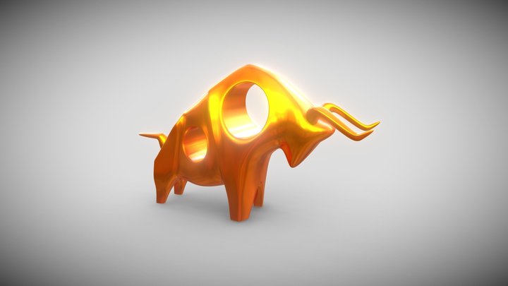 Bull Statue 3D Model