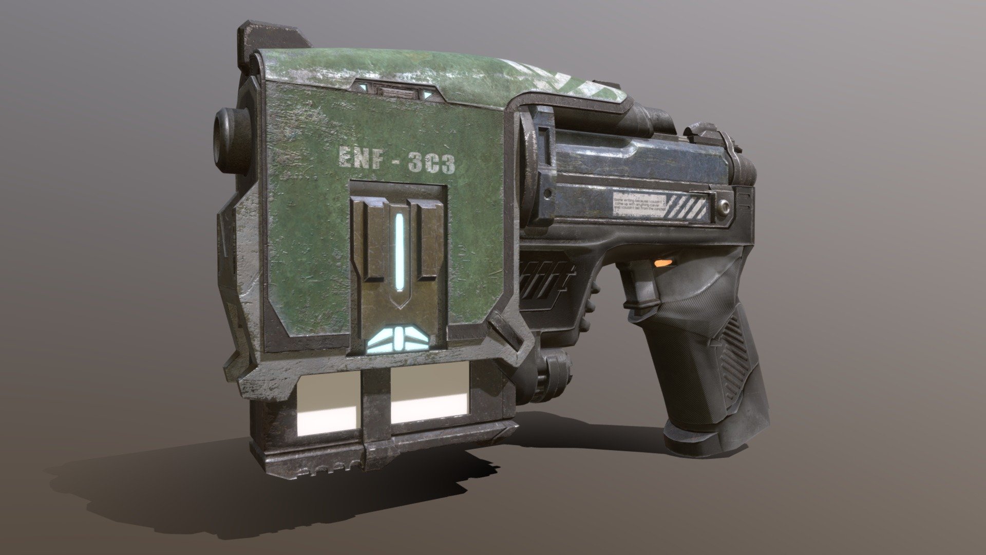 low_poly Gun model