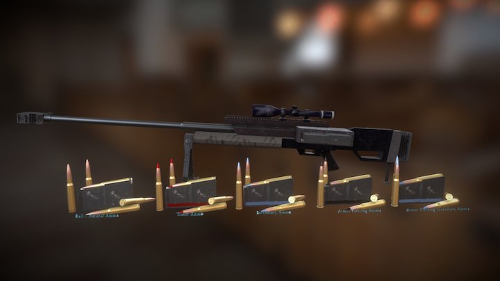 Anti-Tank Rifle 3D Model