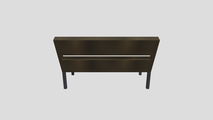 Park bench - Minecraft Model 3D Model