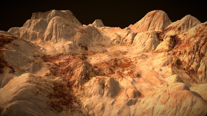 Mars Landscape 3D Model