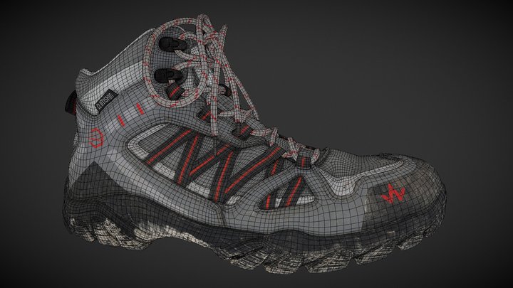 Wanabee Shoe Retopology 3D Model