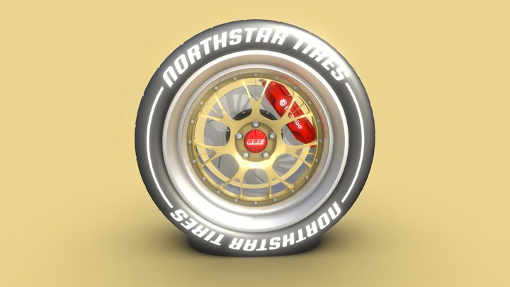 BBC LM-R Racing Wheel – Gratis 3D-model STL