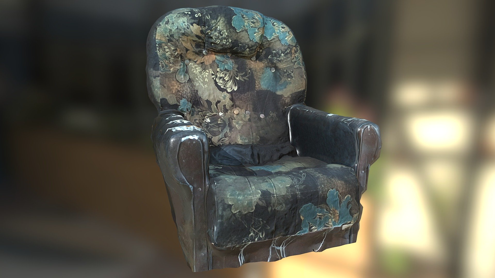 Old leather armchair (PBR)