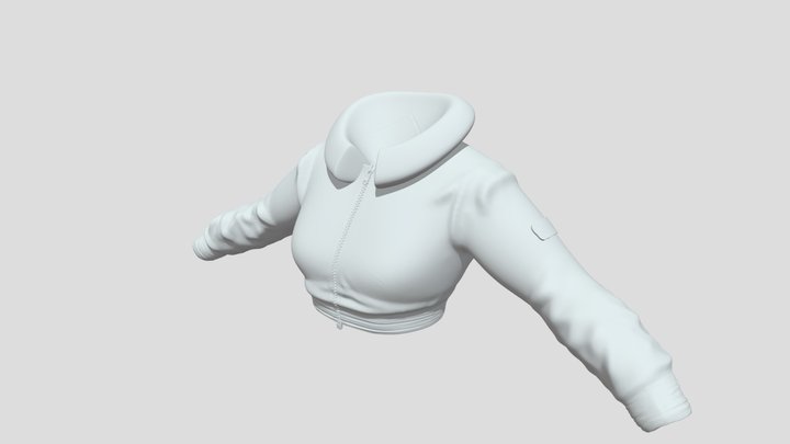 K/DA Akali- PopstarEd- CosplayCropBomber Jacket1 3D Model