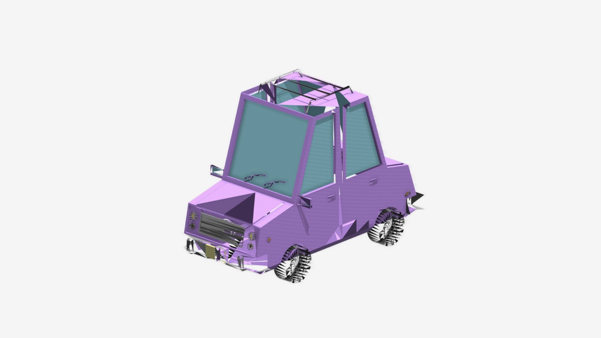 Low Poly Car — Sketchfab embed 3D viewer