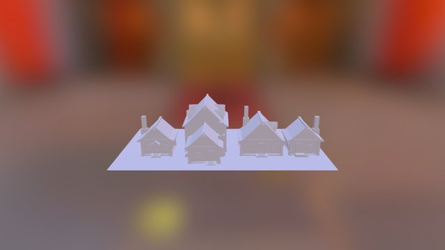 Modular Houses 3D Model