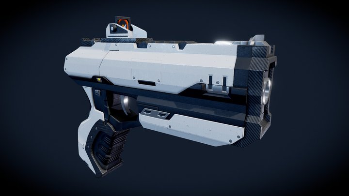 SciFi Pistol MK I - Bullet 3D Model