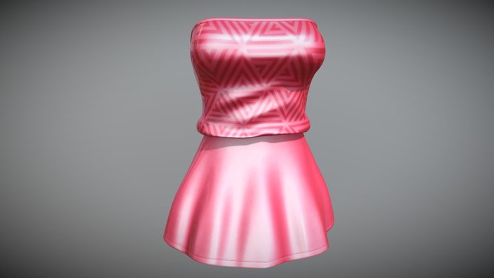 Sukalima - Mesh Dress#041 3D Model