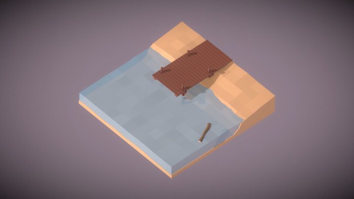 Praia 3D Model