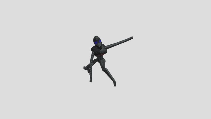 Robot Ninja Character 3D Model