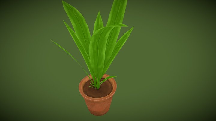 watercolor plant 3D Model