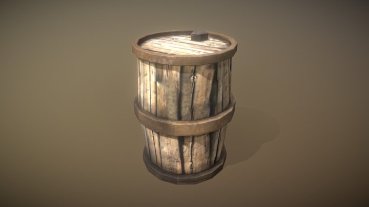 DK Barrel01 3D Model
