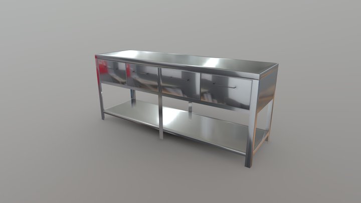 STEEL TABLE – Free 3D Model STL
