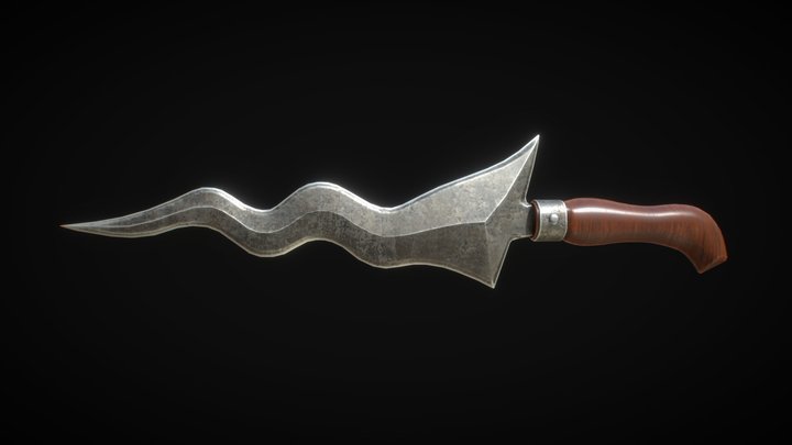 Kirss Knife - game ready 3D Model