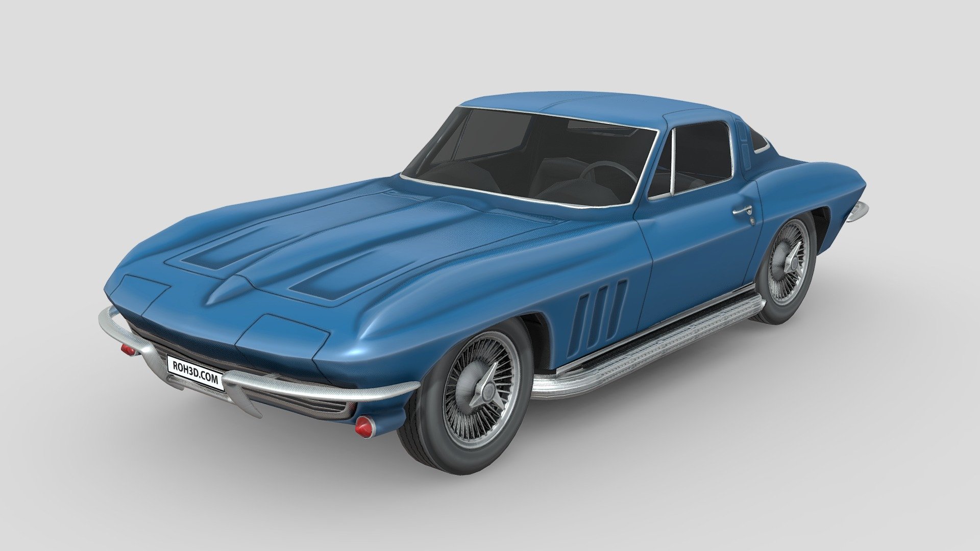 Chevrolet Corvette Sting Ray (C2) 1963 - 3D model by ROH3D