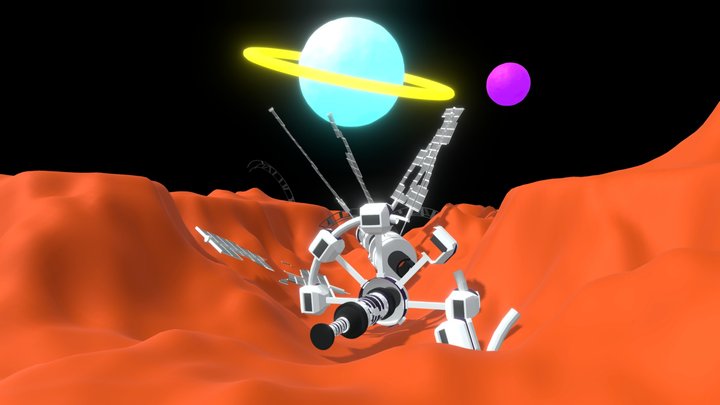 Fallen space station -DAY 7 3December2021 3D Model