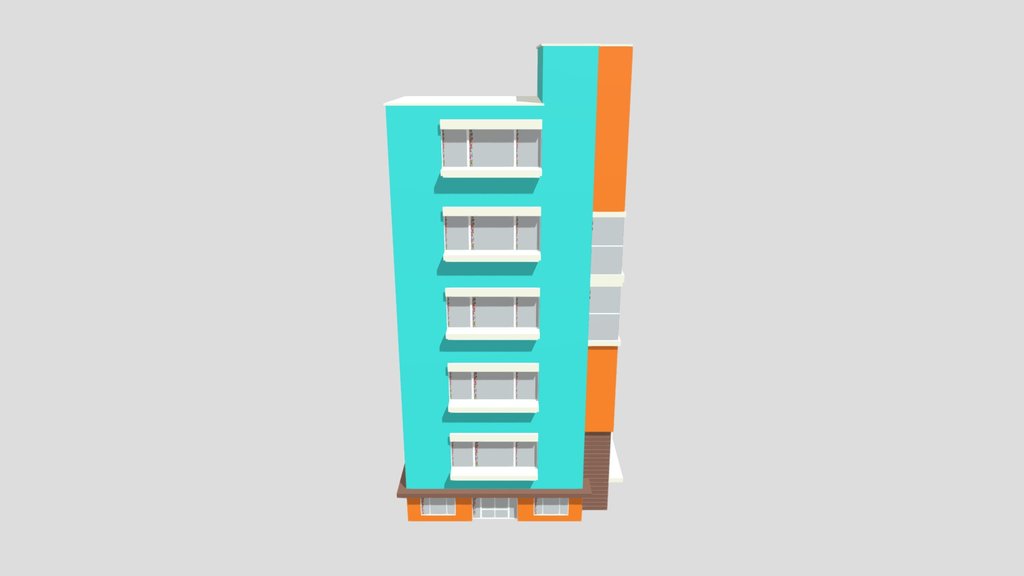 Stylised Low Poly Building