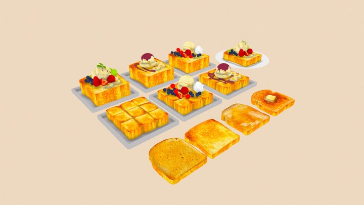 Toast pack – Modelo 3D gratuito STL