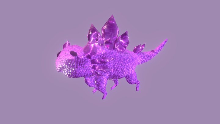 Crystal axolot 3D Model