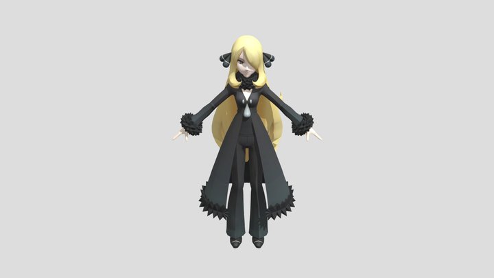 Cynthia (Pokemon Masters) 3D Model