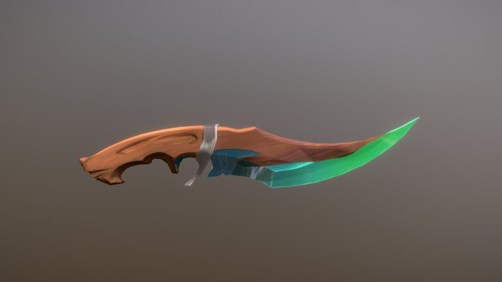 Crystal Dagger 3D Model