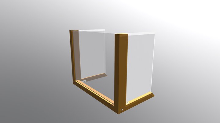 FInal Classroom Desk Divider 3D Model