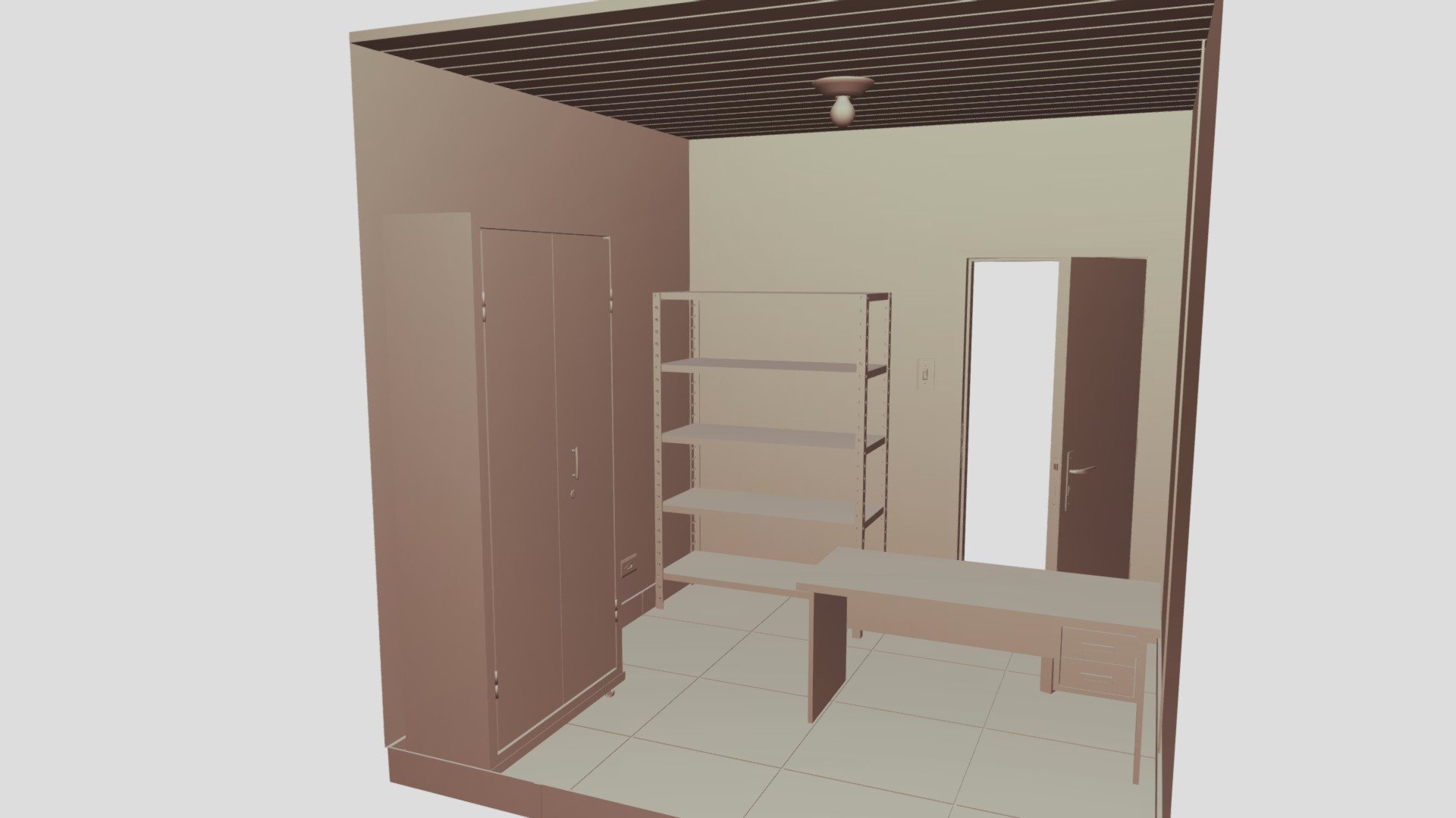 small work-room - Download Free 3D model by dki_ean [b86dbe6] - Sketchfab