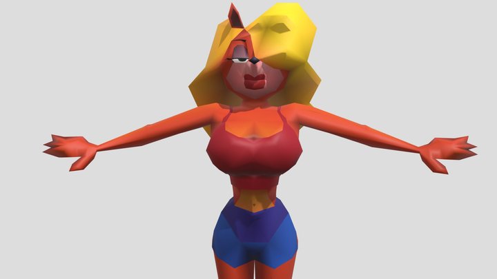 Tawna Bandicoot (Classic Design) 3D Model