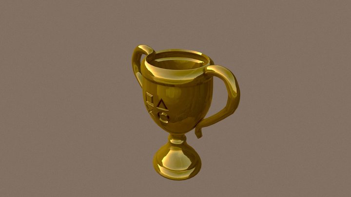 PSN Trophy 3D Model