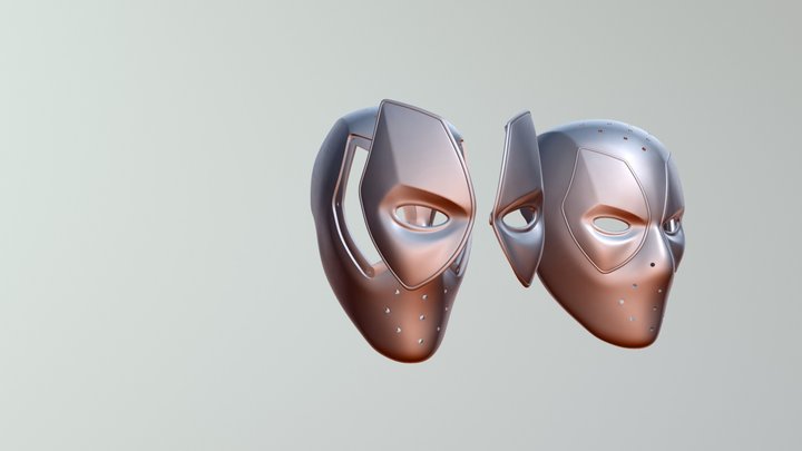 Deadpool Mask2 3D Model