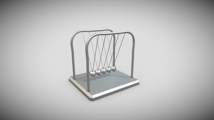 Newton's Cradle 3D Model