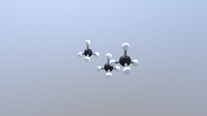 Methane - CH4 3D Model
