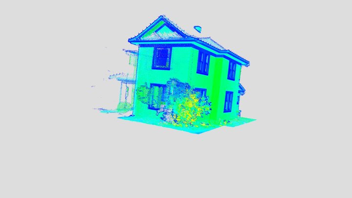 McKinney House - Livox Avia pointcloud 3D Model