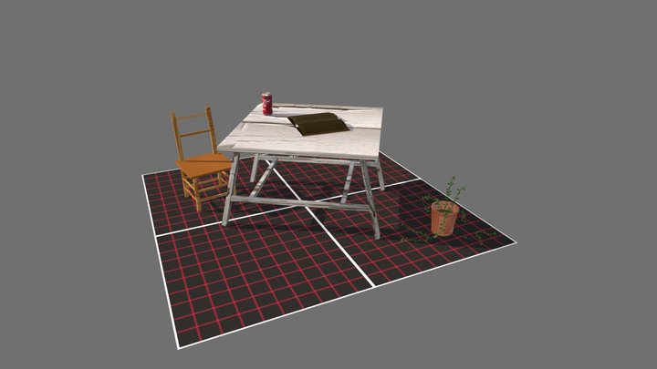 DAE 5 Finished props - Forest Loner 3D Model