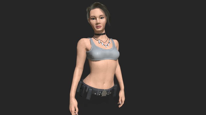 Character Creation - Cyber Girl 3D Model