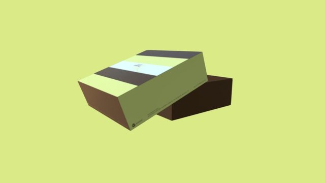 Embalagem Yellow Brown 3D Model