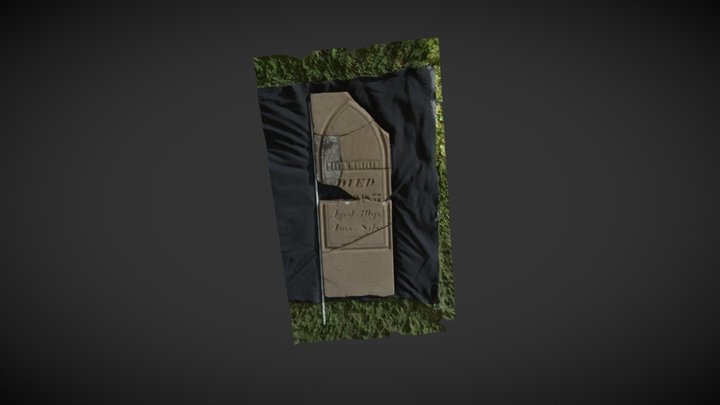 Grave Stone 3D Model