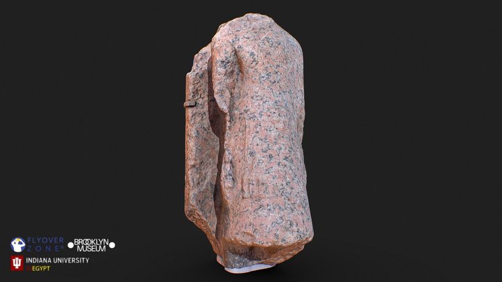3D rendering of Men-kheper-re-seneb, High Priest of Amun (torso)