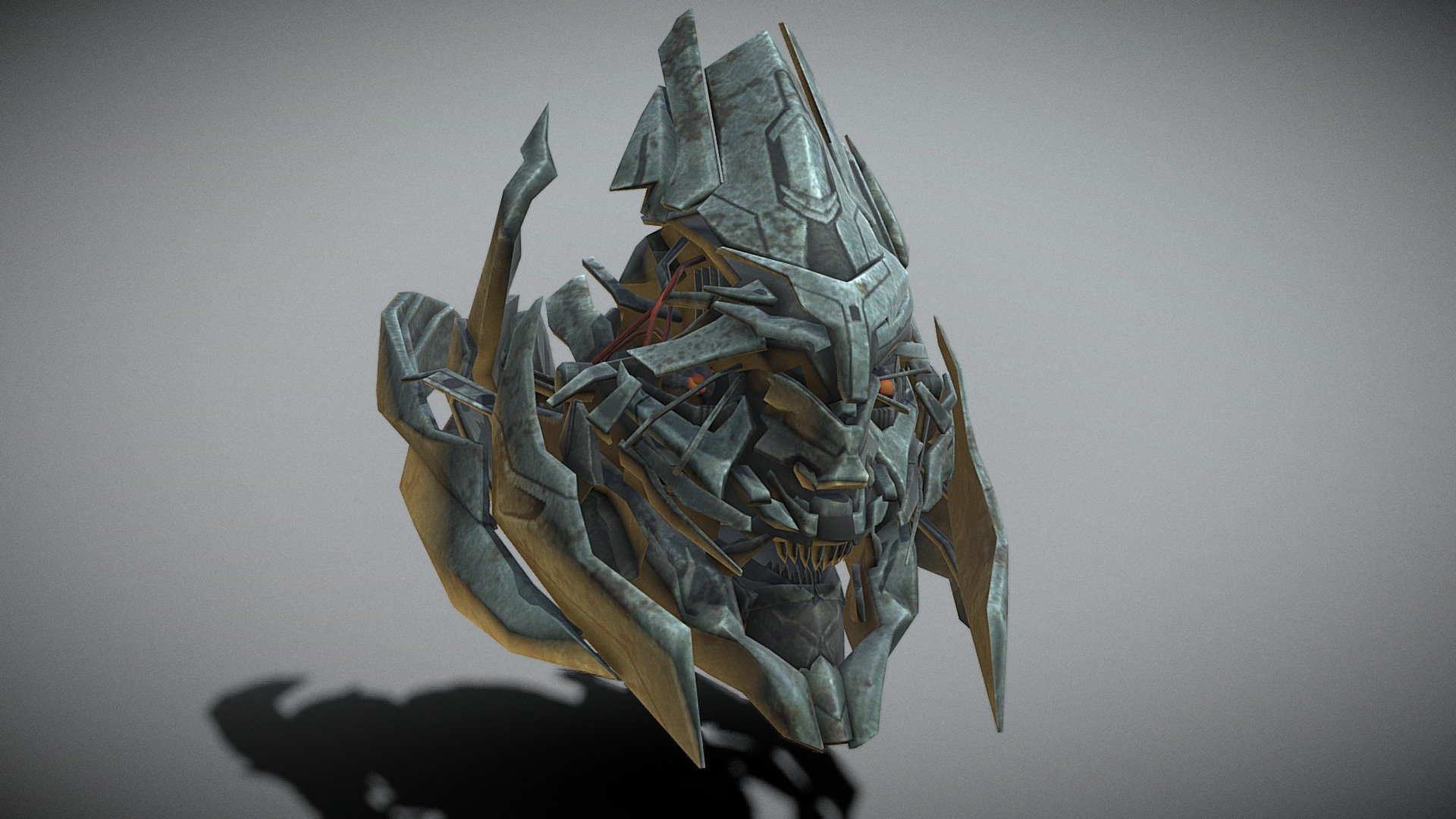 Megatron Head TF3 Transformers Human Alliance - Download Free 3D model ...