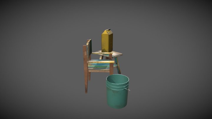 Fishing Chair 3D Model