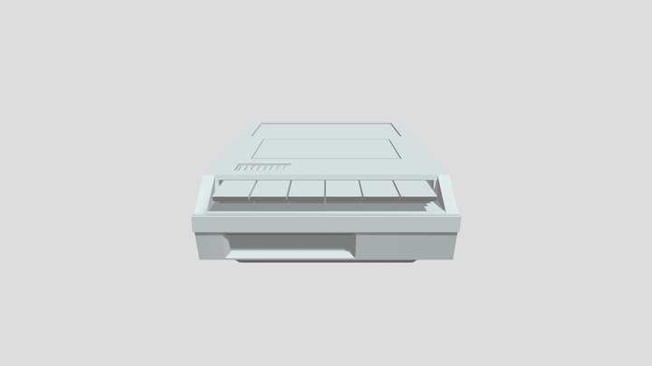 Low Poly Tape Recorder 3D Model