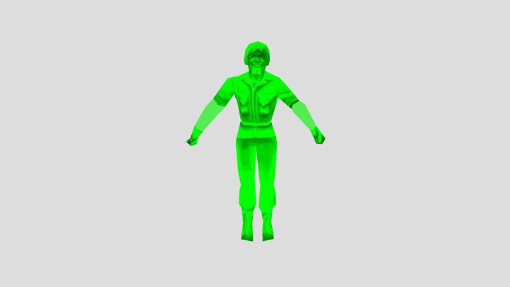 Sargent Hawk From Sarge's Heroes 1 3D Model
