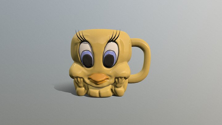 3D Model Tweetie Cup 3D Model